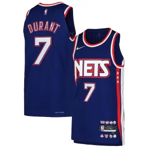 Robusto Duradero Original Kevin Durant Brooklyn Nets Nike Authentic Player Jersey City Edition Blue  para la gran final