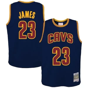 Cool LeBron James Cleveland Cavaliers Youth 2008/09 Hardwood Classics Swingman Jersey Navy  para la gran final