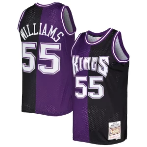 Robusto Jason Williams Sacramento Kings Hardwood Classics 2000/01 Split Swingman Jersey Purple/Black  para la gran final
