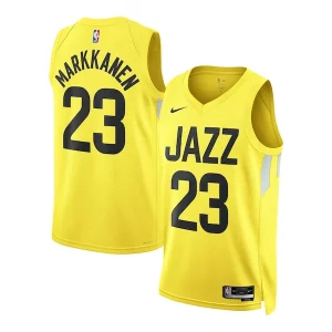 Genial Lauri Markkanen Utah Jazz Nike Unisex Swingman Jersey Icon Edition Gold  para la gran final