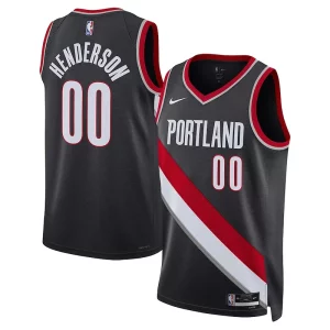 Ideal Clásico Scoot Henderson Portland Trail Blazers Nike Unisex 2023 NBA Draft Swingman Jersey Icon Edition Black  para la gran final
