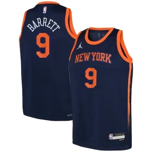 Encantador RJ Barrett New York Knicks Jordan Brand Youth Swingman Jersey Statement Navy  para la gran final