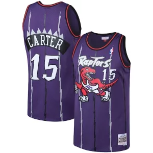 Genial Exquisito Bonito Vince Carter Toronto Raptors 1998/99 Big & Tall Hardwood Classics Swingman Jersey Purple/White  para la gran final