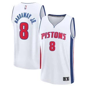 Clásico Elegante Práctico Tim Hardaway Jr. Detroit Pistons Fast Break Replica Player Jersey Association Edition White  para la gran final