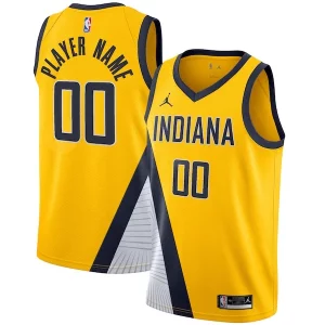 Clásico Hermoso Indiana Pacers Jordan Brand Swingman Custom Jersey Statement Edition Gold  para la gran final