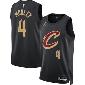 Práctico Atractivo Evan Mobley Cleveland Cavaliers Jordan Brand Unisex Swingman Jersey Statement Edition Black  para la gran final