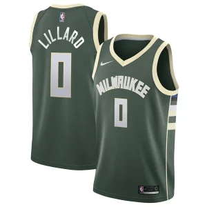 Resistente Maravilloso Damian Lillard Milwaukee Bucks Nike Unisex Swingman Player Jersey Icon Edition Hunter Green  para la gran final