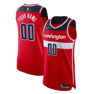 Clásico Fácil de llevar Cool Washington Wizards Nike 2021/22 Diamond Authentic Custom Jersey Icon Edition Red  para la gran final