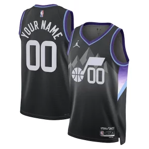 Moderno Utah Jazz Jordan Brand Unisex 2024/25 Custom Swingman Jersey Statement Edition Black  para la gran final