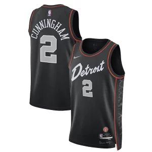 Original Delicioso Cade Cunningham Detroit Pistons Nike Unisex 2023/24 Swingman Jersey Black City Edition  para la gran final