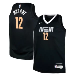 Bonito Clásico Ja Morant Memphis Grizzlies Nike Youth Swingman Replica Jersey City Edition Black  para la gran final