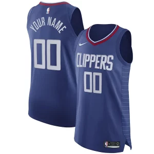 Práctico LA Clippers Nike 2020/21 Authentic Custom Jersey Blue Icon Edition  para la gran final