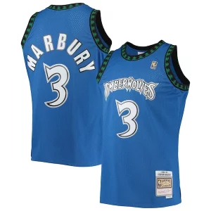 Perfecto Delicioso Stephon Marbury Minnesota Timberwolves 1996/97 Hardwood Classics Swingman Jersey Blue  para la gran final