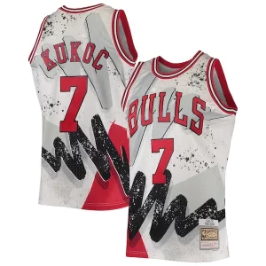 Moderno Exquisito Toni Kukoc Chicago Bulls Hardwood Classics 1995/96 Hyper Hoops Swingman Jersey White  para la gran final