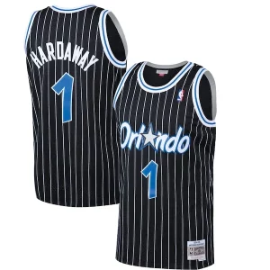 Único Penny Hardaway Orlando Magic Hardwood Classics Swingman Jersey Black  para la gran final