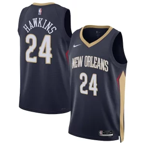 Fantástico Jordan Hawkins New Orleans Pelicans Nike Unisex Swingman Jersey Icon Edition Navy  para la gran final