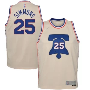 Exquisito Hermoso Elegante Ben Simmons Philadelphia 76ers Nike Youth 2020/21 Swingman Player Jersey Cream Earned Edition  para la gran final