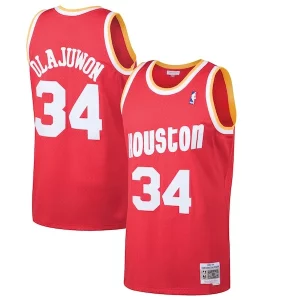 Ideal Hakeem Olajuwon Houston Rockets 1993/94 Hardwood Classics Swingman Jersey Red  para la gran final