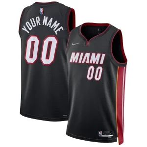 Resistente Miami Heat Nike 2021/22 Diamond Swingman Custom Jersey Icon Edition Black  para la gran final