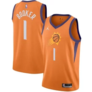 Resistente Bonito Devin Booker Phoenix Suns Jordan Brand 2020/21 Swingman Jersey Statement Edition Orange  para la gran final