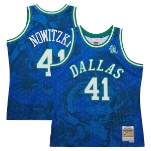 Fantástico Fácil de llevar Robusto Dirk Nowitzki Dallas Mavericks 1998 2019 Hardwood Classics Asian Heritage 6.0 Swingman Throwback Player Jersey Blue  para la gran final