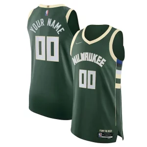 Único Sofisticado Duradero Milwaukee Bucks Nike 2021/22 Diamond Authentic Custom Jersey Icon Edition Hunter Green  para la gran final