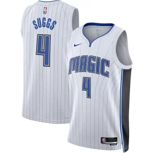 Perfecto Genial Jalen Suggs Orlando Magic Nike Unisex Swingman Jersey Association Edition White/Black  para la gran final