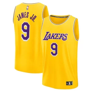 Cool Atractivo Resistente Bronny James Los Angeles Lakers 2024 NBA Draft Fast Break Player Jersey Icon Edition Gold  para la gran final