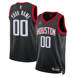 Maravilloso Increíble Houston Rockets Jordan Brand Unisex 2022/23 Swingman Custom Jersey Statement Edition Black  para la gran final