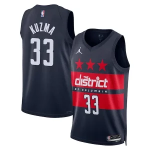 Fácil de llevar Kyle Kuzma Washington Wizards Jordan Brand Unisex 2024/25 Swingman Jersey Statement Edition Navy  para la gran final