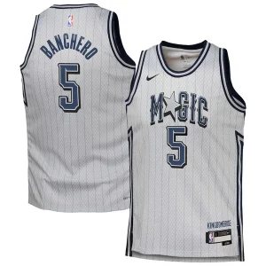 Robusto Comodo Paolo Banchero Orlando Magic Nike Youth 2024/25 Swingman Player Jersey City Edition Silver  para la gran final
