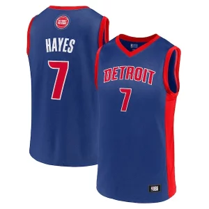 Sofisticado Men's Killian Hayes Blue Detroit Pistons Team Player Jersey  para la gran final