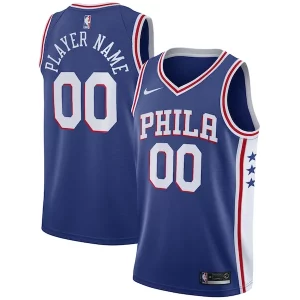 Chulo Estupendo Fantástico Philadelphia 76ers Nike Swingman Custom Jersey Blue Icon Edition  para la gran final