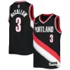 Delicioso C.J. McCollum Portland Trail Blazers Nike Youth 2021/22 Diamond Swingman Jersey Icon Edition Black  para la gran final