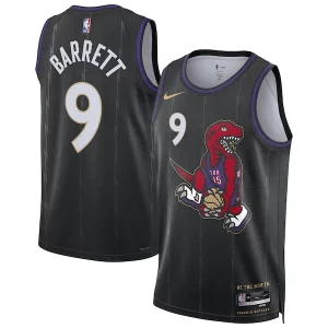 Único RJ Barrett Toronto Raptors Nike Unisex 2024/25 Swingman Player Jersey City Edition Black  para la gran final