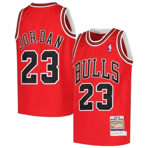 Sofisticado Michael Jordan Chicago Bulls Youth Hardwood Classics 1997/98 Authentic Jersey Red  para la gran final