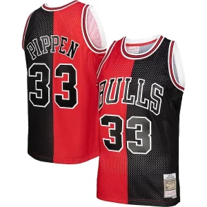 Ideal Moderno Comodo Scottie Pippen Chicago Bulls Big & Tall Hardwood Classics 1997/98 Split Swingman Jersey Red/Black  para la gran final