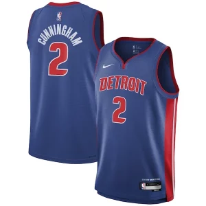 Original Fantástico Cade Cunningham Detroit Pistons Nike Youth Swingman Jersey Icon Edition Blue  para la gran final