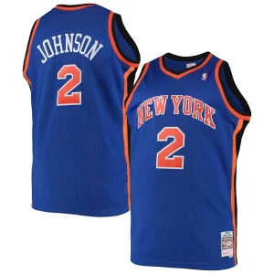 Encantador Versátil Larry Johnson New York Knicks 1998/99 Big & Tall Hardwood Classics Swingman Jersey Blue  para la gran final