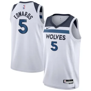 Maravilloso Fantástico Anthony Edwards Minnesota Timberwolves Nike Youth Swingman Jersey Association Edition White  para la gran final