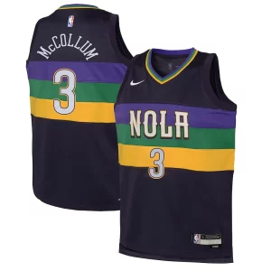 Moderno CJ McCollum New Orleans Pelicans Nike Youth Swingman Jersey City Edition Purple  para la gran final