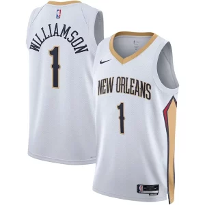 Versátil Bonito Zion Williamson New Orleans Pelicans Nike Unisex Swingman Jersey Association Edition White/Navy  para la gran final