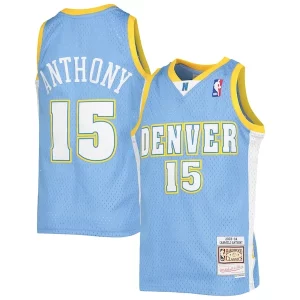 Estupendo Exquisito Carmelo Anthony Denver Nuggets Youth 2003 04 Hardwood Classics Swingman Jersey Powder Blue  para la gran final