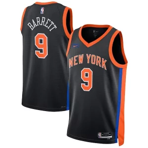 Cool Increíble RJ Barrett New York Knicks Nike Unisex 2022/23 Swingman Jersey City Edition Black  para la gran final