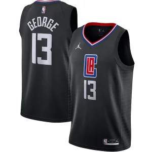 Atractivo Clásico Paul George LA Clippers Jordan Brand 2020/21 Swingman Jersey Statement Edition Black  para la gran final