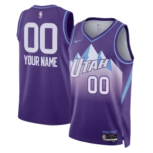 Atractivo Utah Jazz Nike Unisex 2024/25 Custom Swingman Jersey City Edition Purple  para la gran final