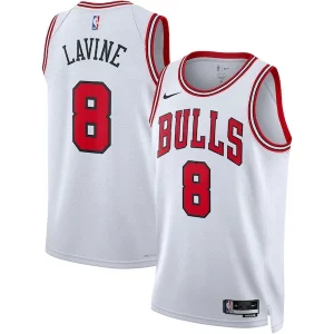 Cool Zach LaVine Chicago Bulls Nike Unisex Swingman Jersey Association Edition White/Red  para la gran final