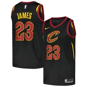 Comodo Delicioso LeBron James Cleveland Cavaliers Nike Swingman Player Jersey Statement Edition Black  para la gran final