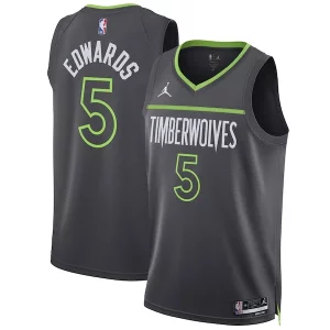 Increíble Anthony Edwards Minnesota Timberwolves Jordan Brand Unisex Swingman Jersey Statement Edition Charcoal  para la gran final
