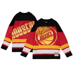 Práctico Genial Houston Rockets Women's Hardwood Classics Big Face 4.0 Hockey Jersey Red  para la gran final